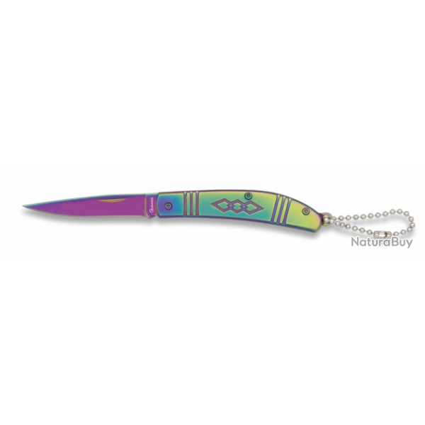 Couteau pliant porte-cls Colorful lame 6.20 cm 1830807