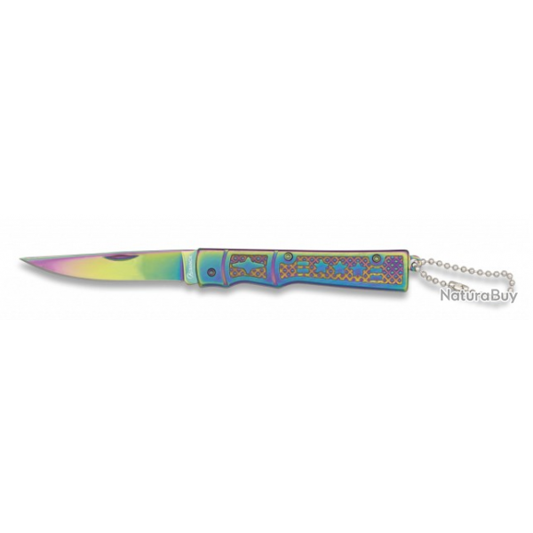 Couteau pliant porte-cls Colorful lame 7.20 cm 1830507