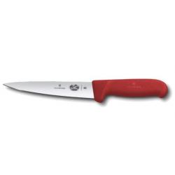 5.5601.14 Couteau à saigner 14 cm Victorinox manche rouge