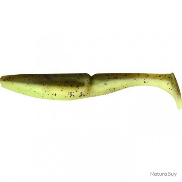 Leurre One Up Shad 3" 7.5cm Sawamura par 7 Green Pumpkin Chartreuse
