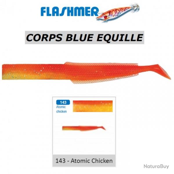 3 corps BLUE EQUILLE FLASHMER Atomic Chicken (143)