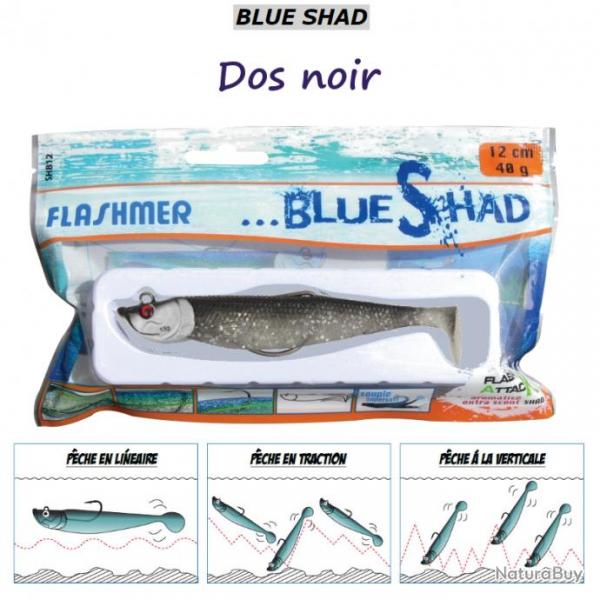 BLUE SHAD FLASHMER Dos Noir 15 cm