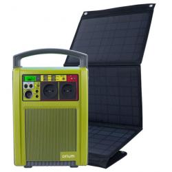 Orium - Pack Station d'énergie portative IZZYWATT 288 et panneau solaire pliant 30W Mundus
