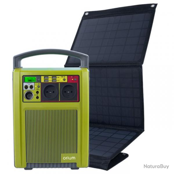Orium - Pack Station d'nergie portative IZZYWATT 288 et panneau solaire pliant 30W Mundus