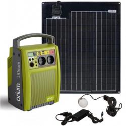 Orium - Pack Station d'énergie portative IZZYWATT 288 et panneau solaire semi-rigide 50W Mundus