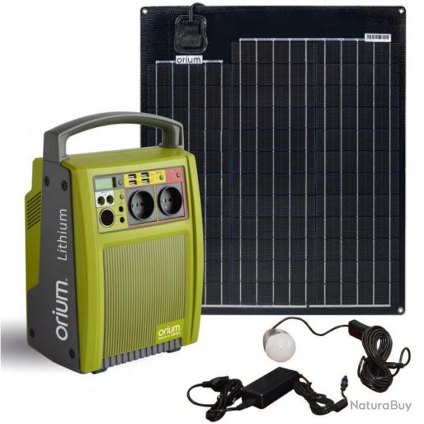 Orium - Pack Station d'nergie portative IZZYWATT 288 et panneau solaire semi-rigide 50W Mundus