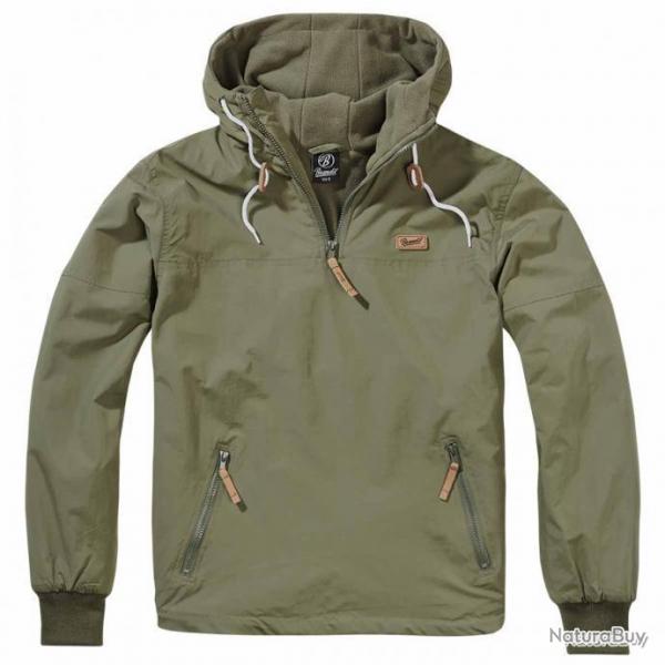 Veste coupe vent Luke Windbreaker Brandit Vert olive