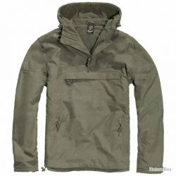 Veste coupe vent Windbreaker Brandit Vert olive