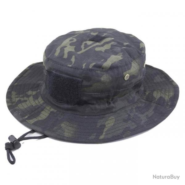 Chapeau de brousse Adjustable Bulldog Tactical - MTC noir - L-XL