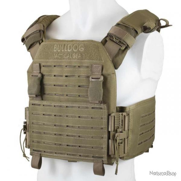 Gilet porte-plaques QR Kinetic Bulldog Tactical - Coyote - L (86 - 130 cm)