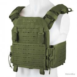 Gilet porte plaques QR Kinetic Bulldog Tactical Vert olive 86 130 cm