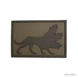 Morale patch Wolf Mil-Spec ID - Marron