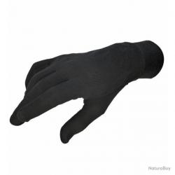 Sous gants en soie Estex Noir