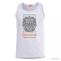 T shirt débardeur Astir Follow Lion Pentagon Blanc