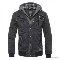 Veste mi saison Dayton Brandit Noir