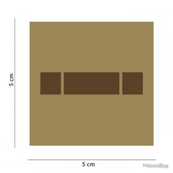 Galon de poitrine Arme de Terre basse visibilit Mil-Sepc ID - Coyote - Aspirant