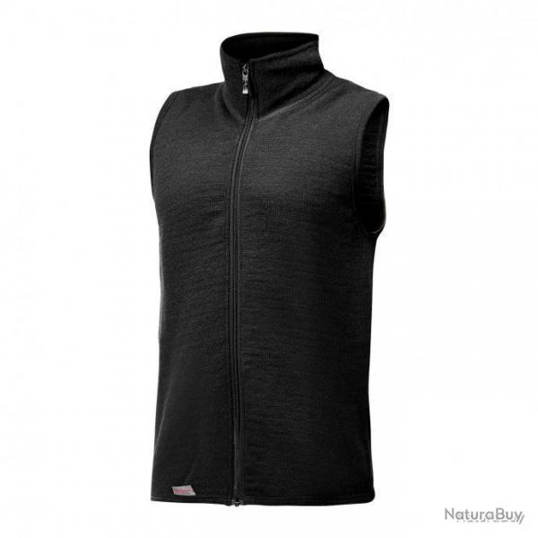 T shirt baselayer Vest Ullfrott 400 Woolpower Noir