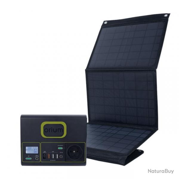 Orium - Pack Station d'nergie portative IZYWATT 150 et panneau solaire pliant 30W Mundus