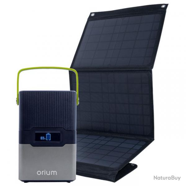 Orium - Pack Station d'nergie portative IZYWATT 250 et panneau solaire 30W Mundus