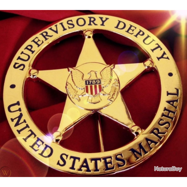 Insigne US Marshal Supervisory Deputy neuf.