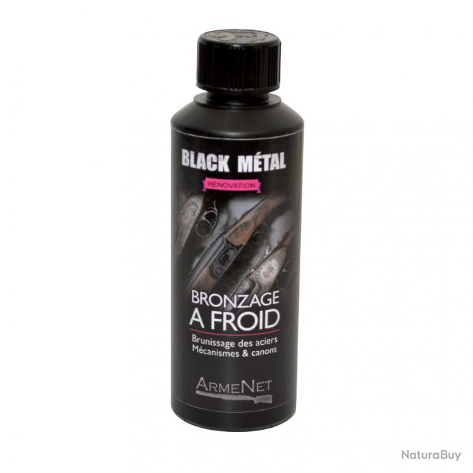 Bidon produit de bronzage a froid Black metal 250 ml