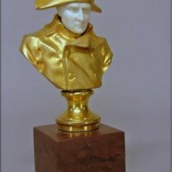 , Buste de l'Empereur Napoléon en bronze Doré A vendre ou échanger, baisse de prix