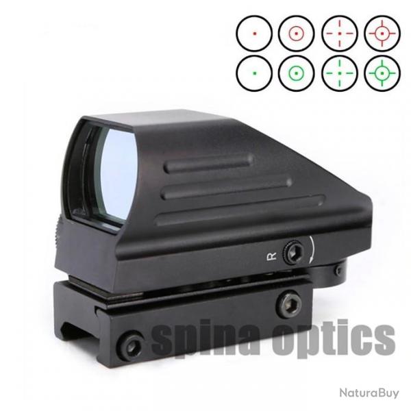 SPINA OPTICS 1x22x33 Compact point lunette de vise 4 rticule holographique LIVRAISON GRATUITE