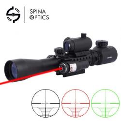 SPINA OPTICS 3-9x40 EG rouge et vert avec visée Laser visé à points holographique LIVRAISON GRATUITE