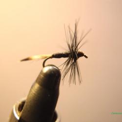 Araignée noire moucherons - mouches de pêche artisanales