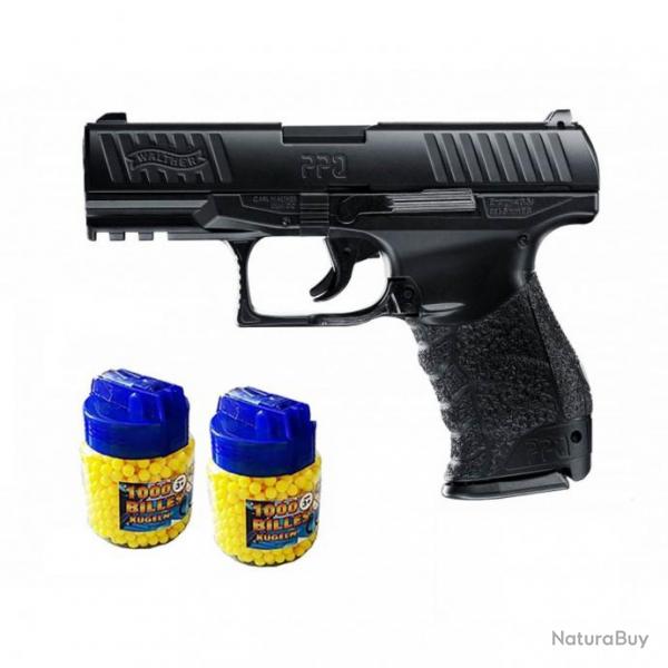Walther PPQ Pistolet  billes FULL mtal + 2000 billes - Airsoft