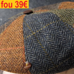 casquette "MARONE MADE IN ITALY"    TWEED  T   57     BT617-57