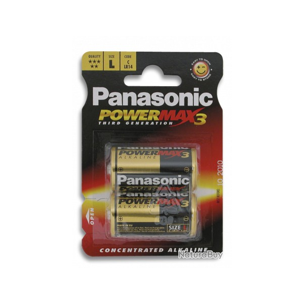PANASONIC LR14 ALCALINE- (pack 2 piles) 9000107