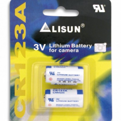 Batterie CR 123A lithium (pack 2 piles) 9001207