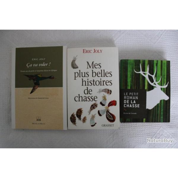 Lot 3 livres histoires de chasse