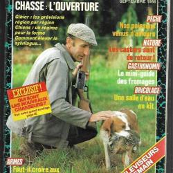 le chasseur français septembre 1986 , chasse , pêche , maison, santé, nature, jardinage , élevage