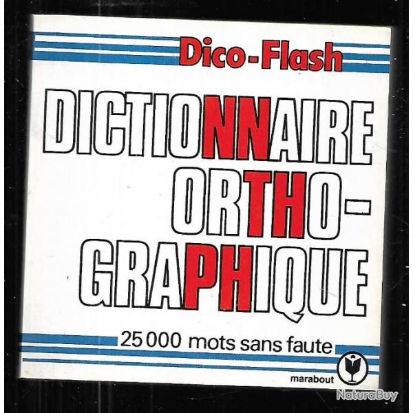 marabout flash 472 , dictionnaire orthographique , dico-flash