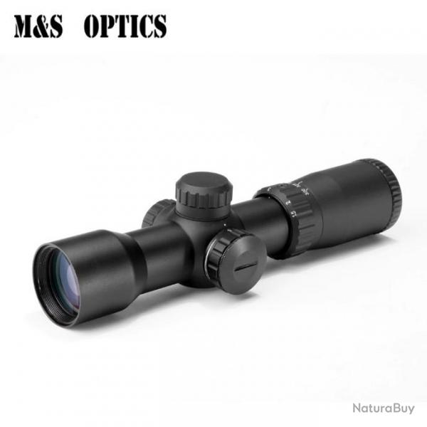 M&S OPTICS vue optique vue 1.5-5X32 IRG chasse lunette de vis rouge vert clair LIVRAISON GRATUITE