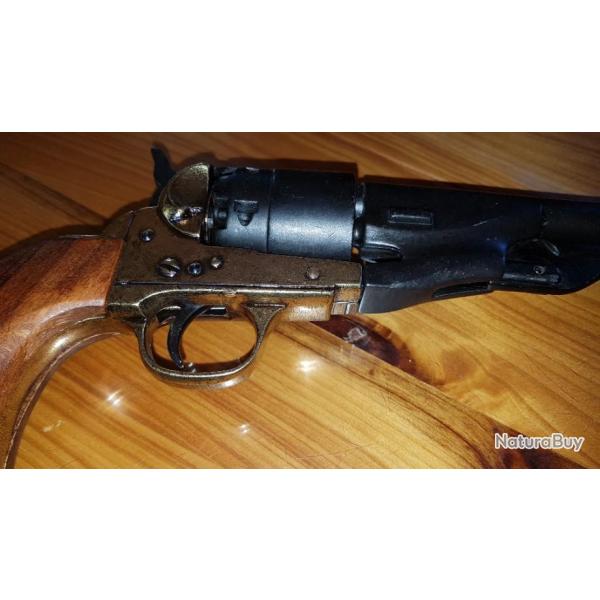 Rplique dcorative denix du revolver 1860 de la guerre civile amricaine.