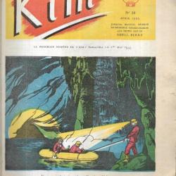 kim journal mensuel shell n 29 & 30 avril 1955 , robinson crusoé , spéléologie , enfantina