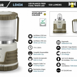 Lampe 530 lm Piles non incluses 3D L043407