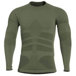 T-shirt baselayer Plexis manches longues Pentagon - Vert olive - XS-M