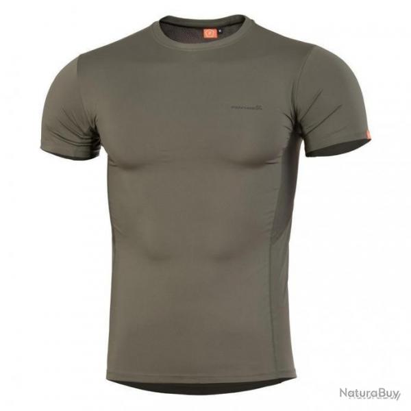 T shirt baselayer Apollo Tac Fresh Pentagon Vert olive