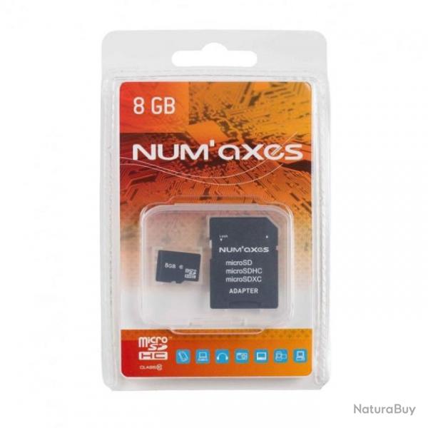 Carte Mmoire Num'Axes Micro SD 8 go - 8 go