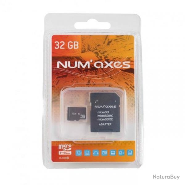Carte Mmoire Num'Axes Micro SD 8 go - 32 go