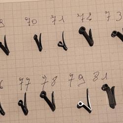 Ressort de d&eacute;tente &agrave; Percussion -Silex pour platine n&deg;71 s&eacute;rie  B