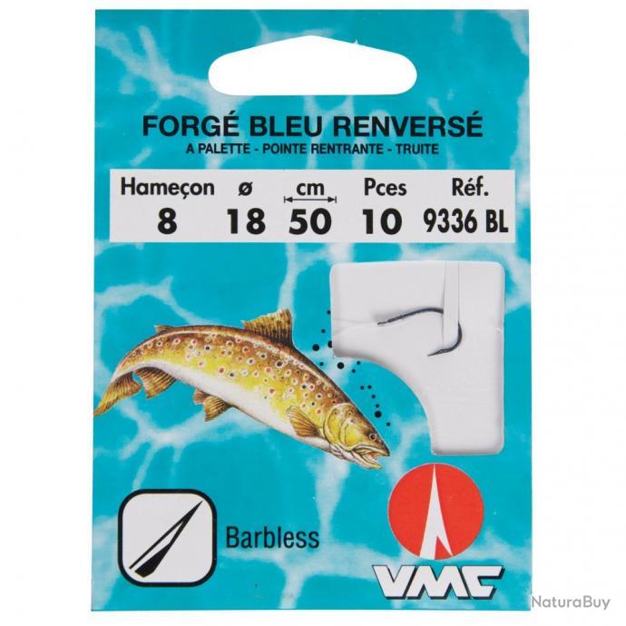 Hameçon N°6 0.20mm Hameçons Montés Ragot - Forge Bleu Renversé, 10 Pièces N°6, Fil 0.20mm Hameçons Forge Bleu