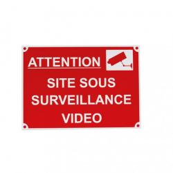 Site sous surveillance vidéo aluminium (x5)