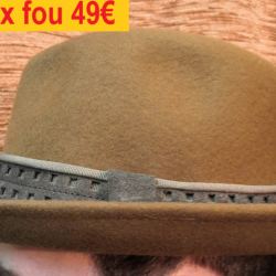 chapeau HATS & DREAMS ITALIE  100% LAINE MARRON  57              49069-57