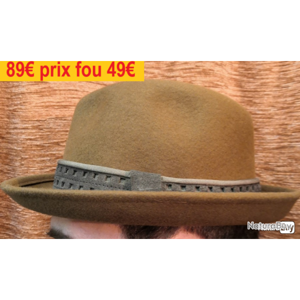 chapeau HATS & DREAMS ITALIE  100% LAINE MARRON  57              49069-57