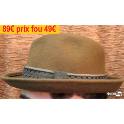 chapeau HATS & DREAMS ITALIE  100% LAINE MARRON  57              ref 49069-57